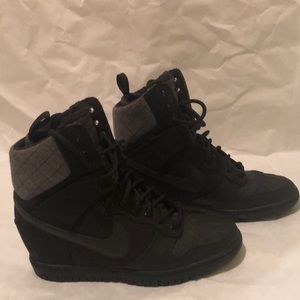 Black Nike Wedge Sneakers